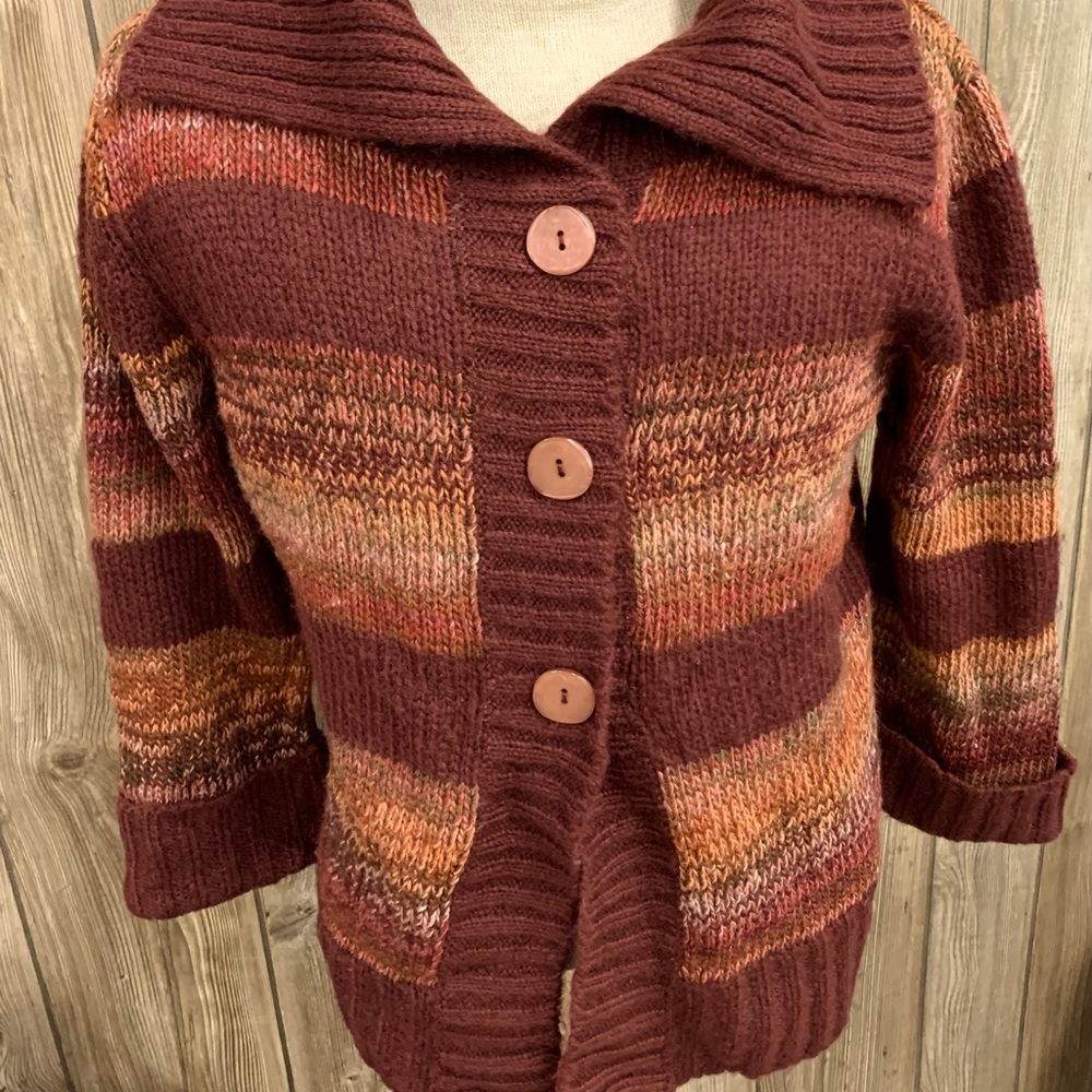 Womens Cozy Autumn Vibes Cottagecore Button Front Sweater